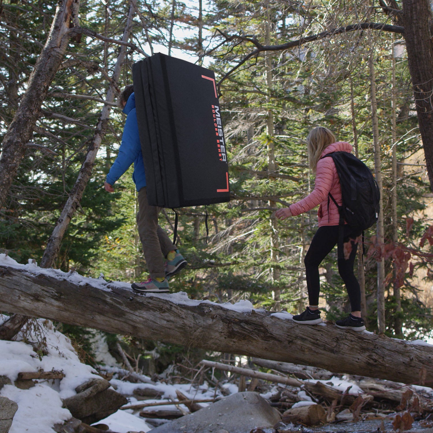 Meister Boulder Beast Tri-Fold Climbing Crash Pad w/ Backpack Straps