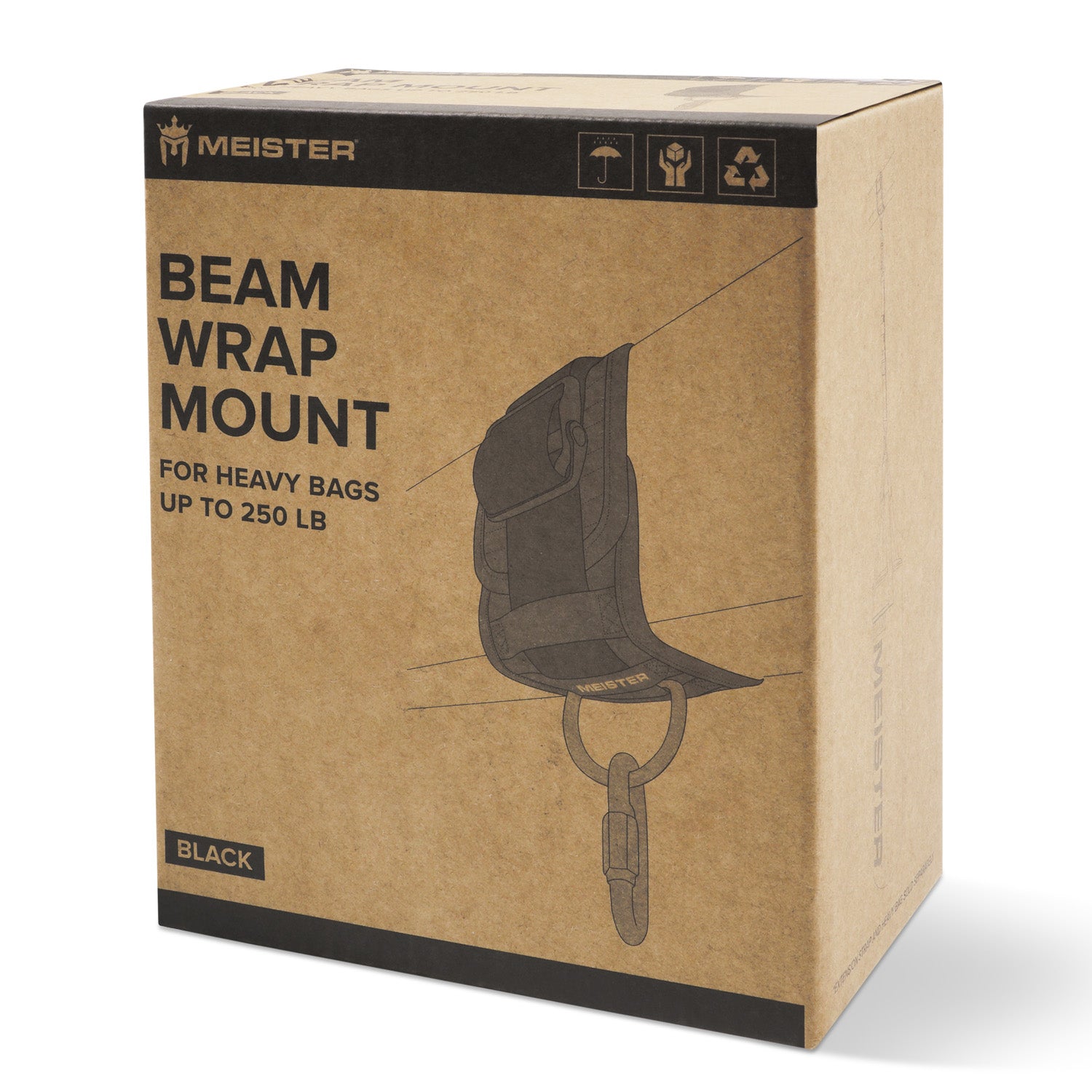 Meister Heavy Bag Beam Wrap Mount w/ Carabiner