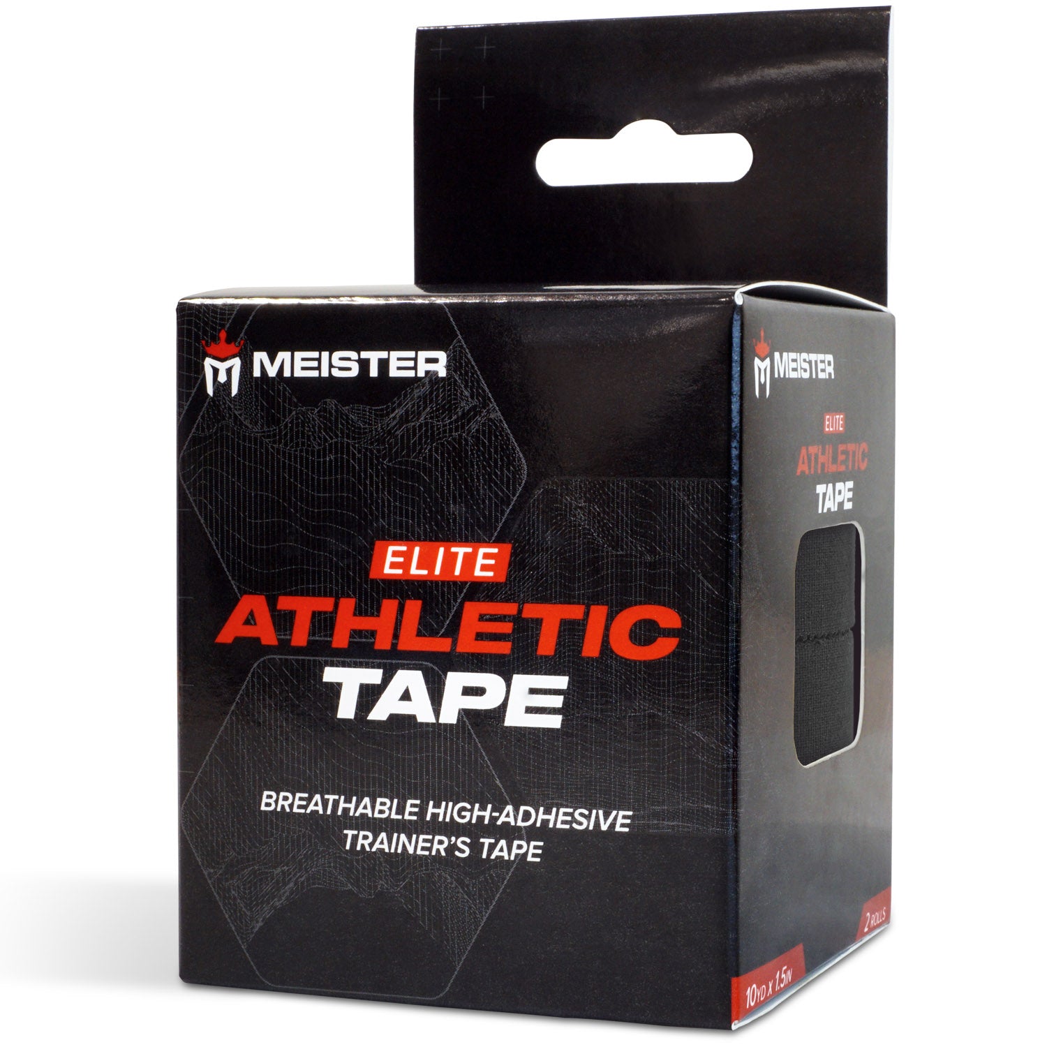 Meister Elite Porous Athletic Tape - 2 Roll Pack - Black