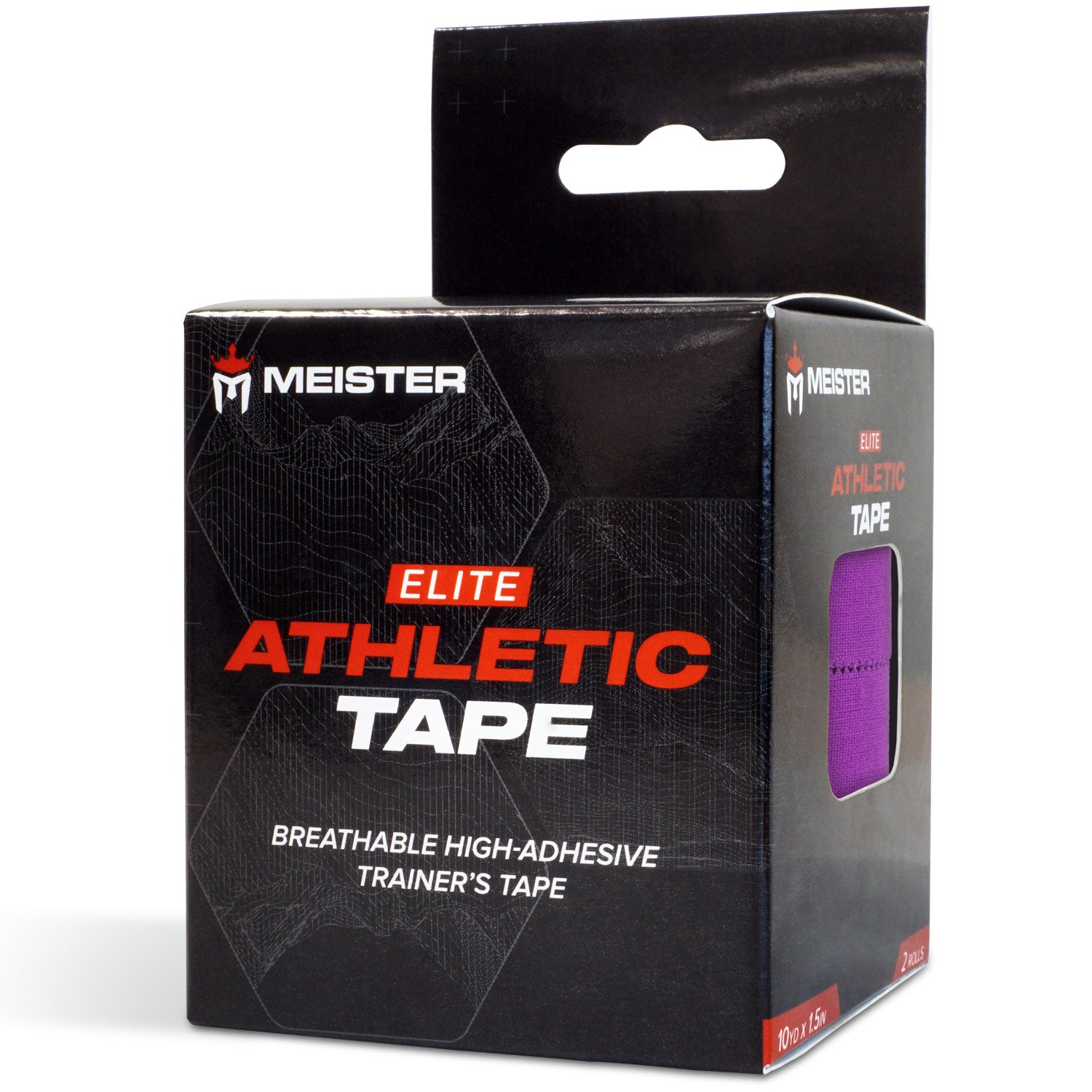 Meister Elite Porous Athletic Tape - 2 Roll Pack - Purple