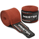 180" Semi-Elastic Hand Wraps for MMA & Boxing (Pair) - Brown