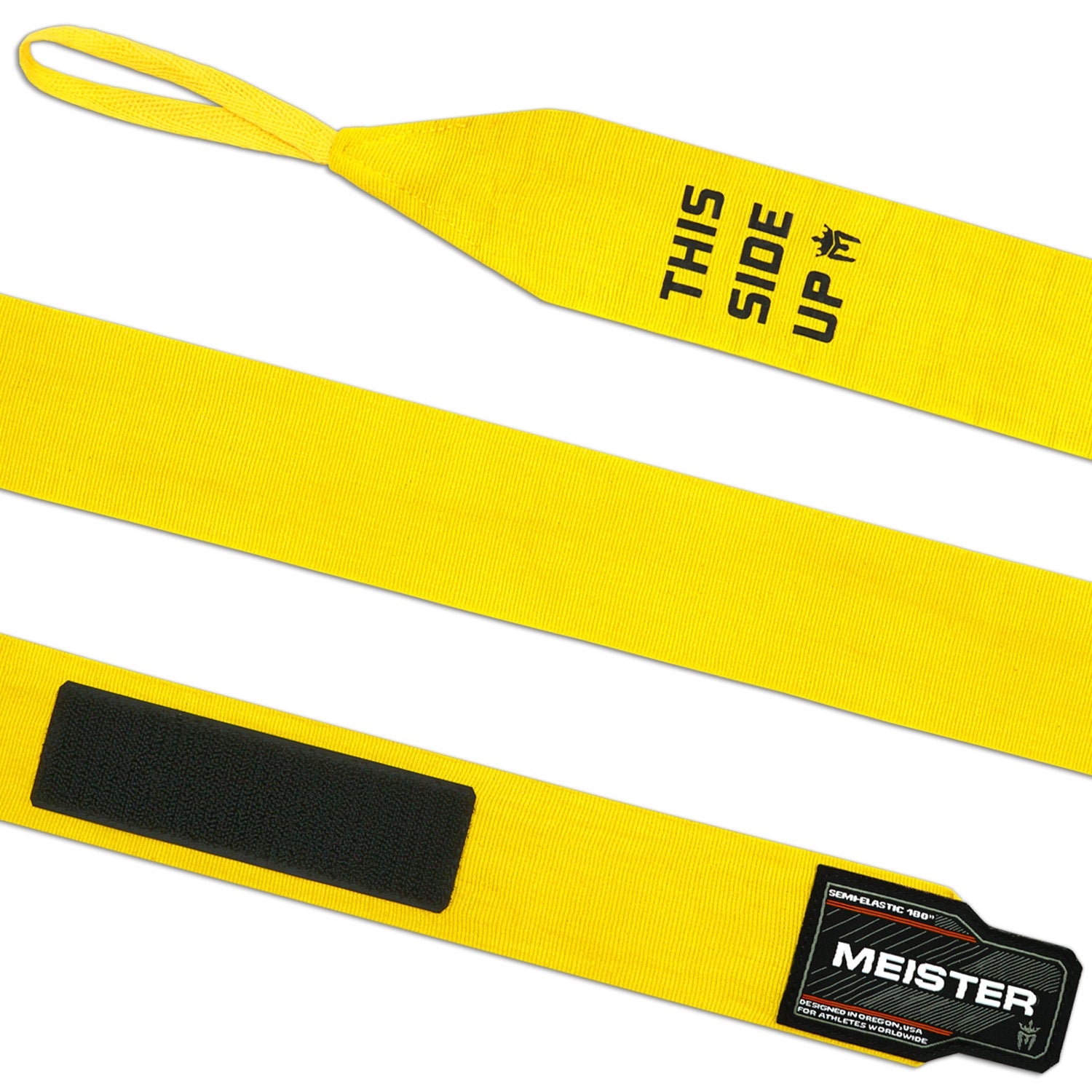 180" Semi-Elastic Hand Wraps for MMA & Boxing (Pair) - Yellow