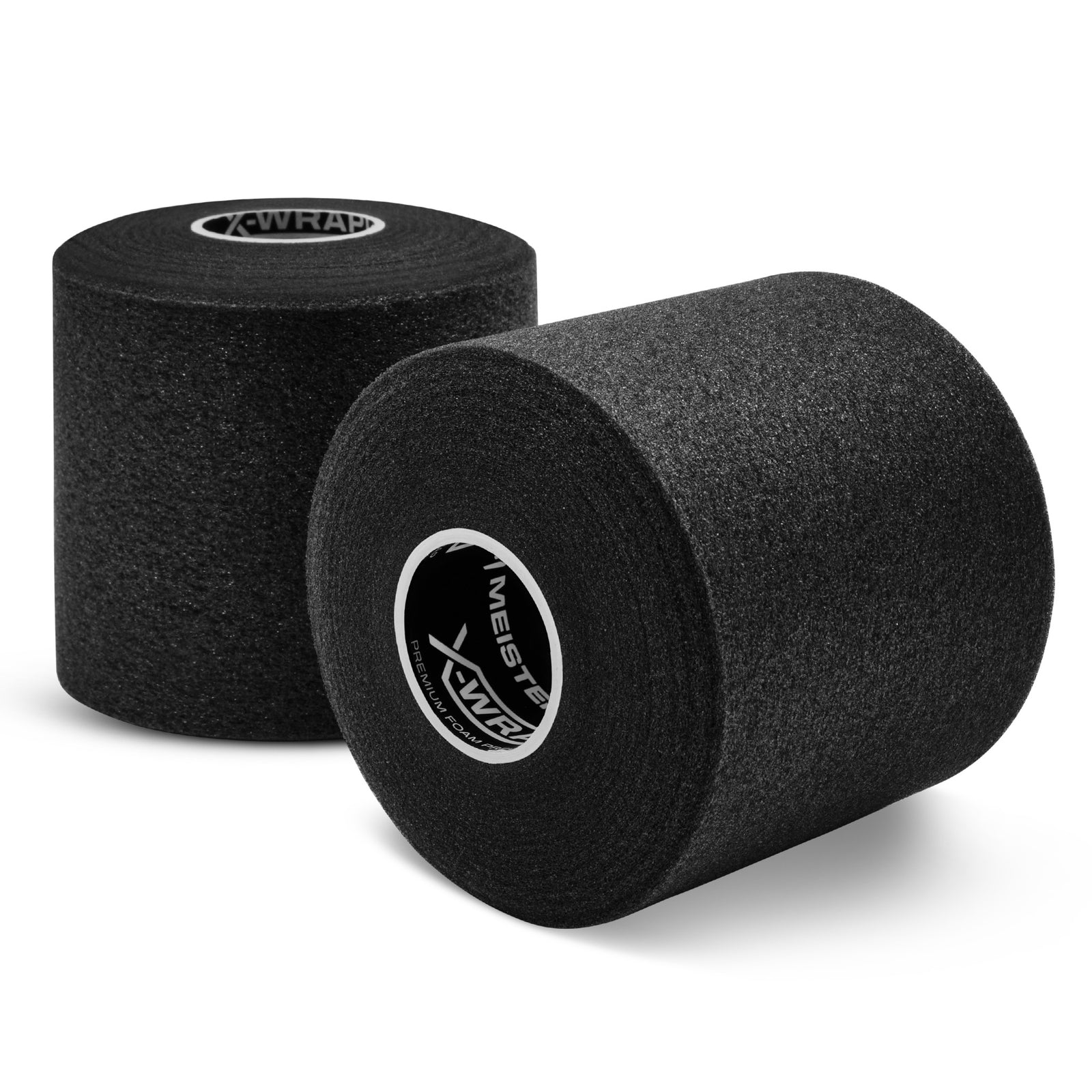 Meister X-Wrap Foam PreWrap - 30yd x 2.75" - Black - 2 Rolls