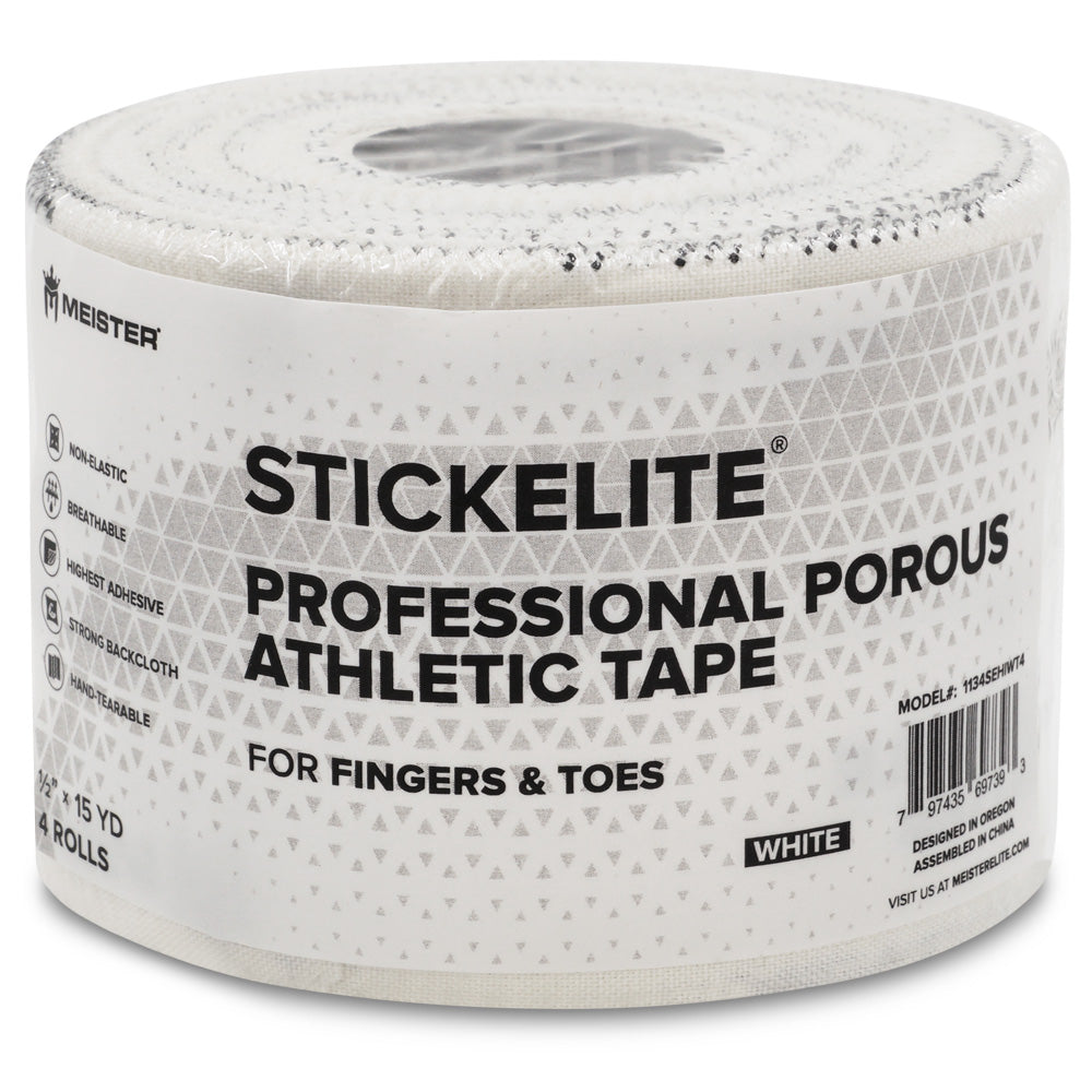 Meister StickElite™ 1/2" Athletic Tape for Fingers & Toes - White