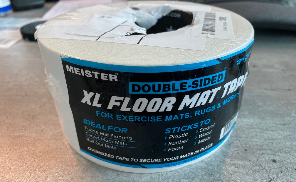 DOUBLE-SIDED XL FLOOR MAT TAPE - 30YD X 3IN - Packaging