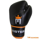 14 Ounce Meister Pro Boxing Gloves - Black/Orange