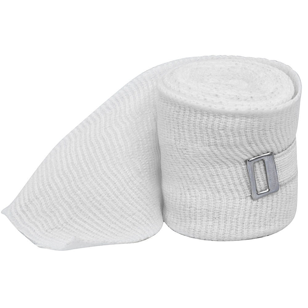 Meister Traditional Elastic Gauze Hand Wraps - White - 10 Pack