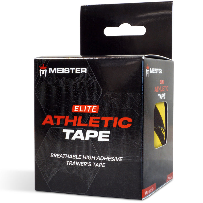 Meister Elite Porous Athletic Tape - 2 Roll Pack - Caution Tape