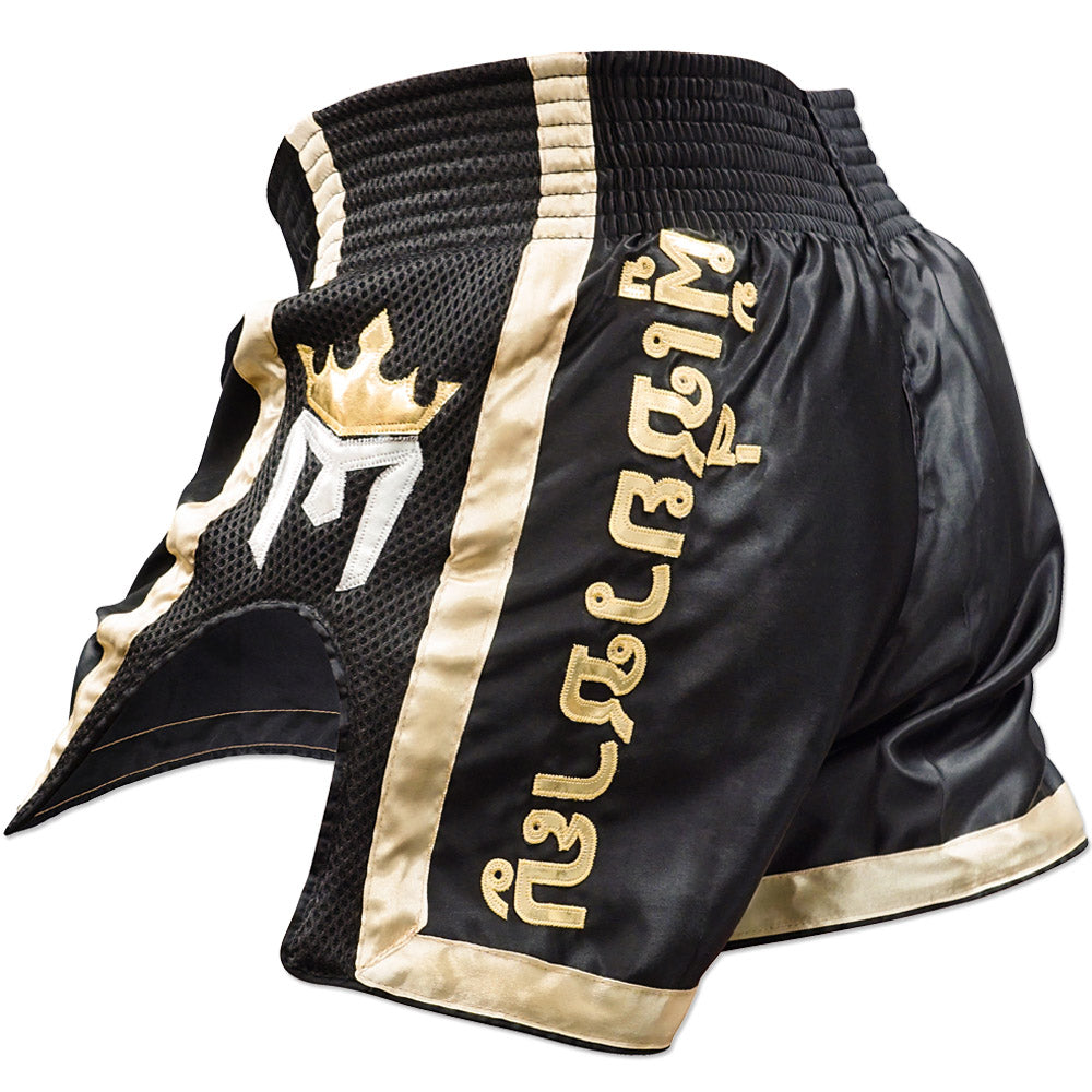 Meister ELITE Muay Thai Shorts - Black/Gold