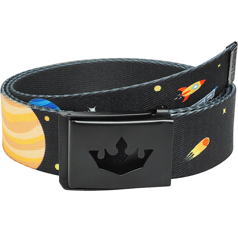Meister Player Golf Web Belt - Adjustable & Reversible - Outer Space