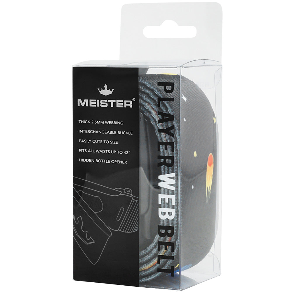 Meister Player Web Golf Belt - Outer Space