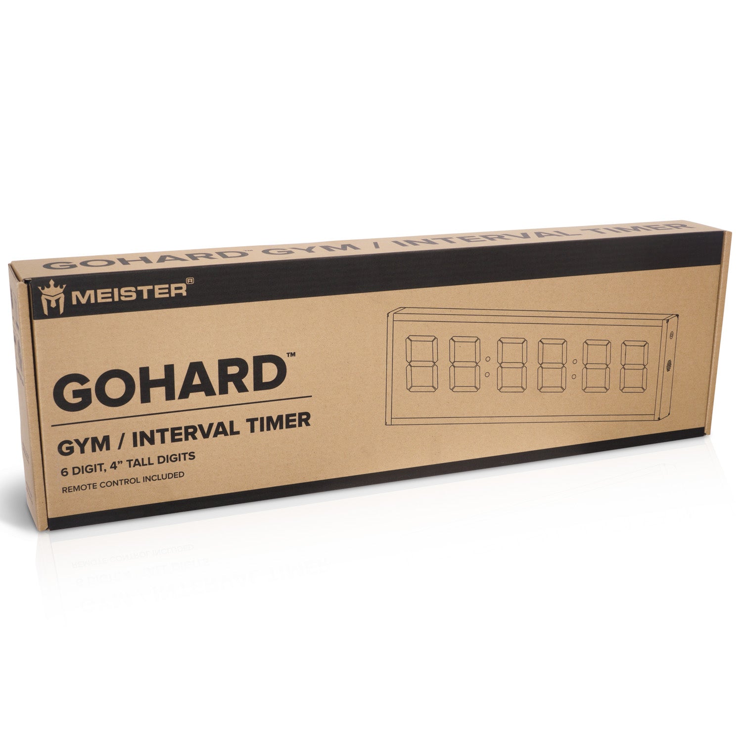 Meister GoHard 26" Gym Clock, Race & Interval Timer