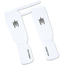 Meister Elastic Cloth Shin & Instep Padded Guards (Pair) - White