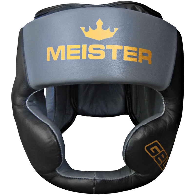 Meister Gel Full-Face Training Head Guard - Black/Charcoal/Gold