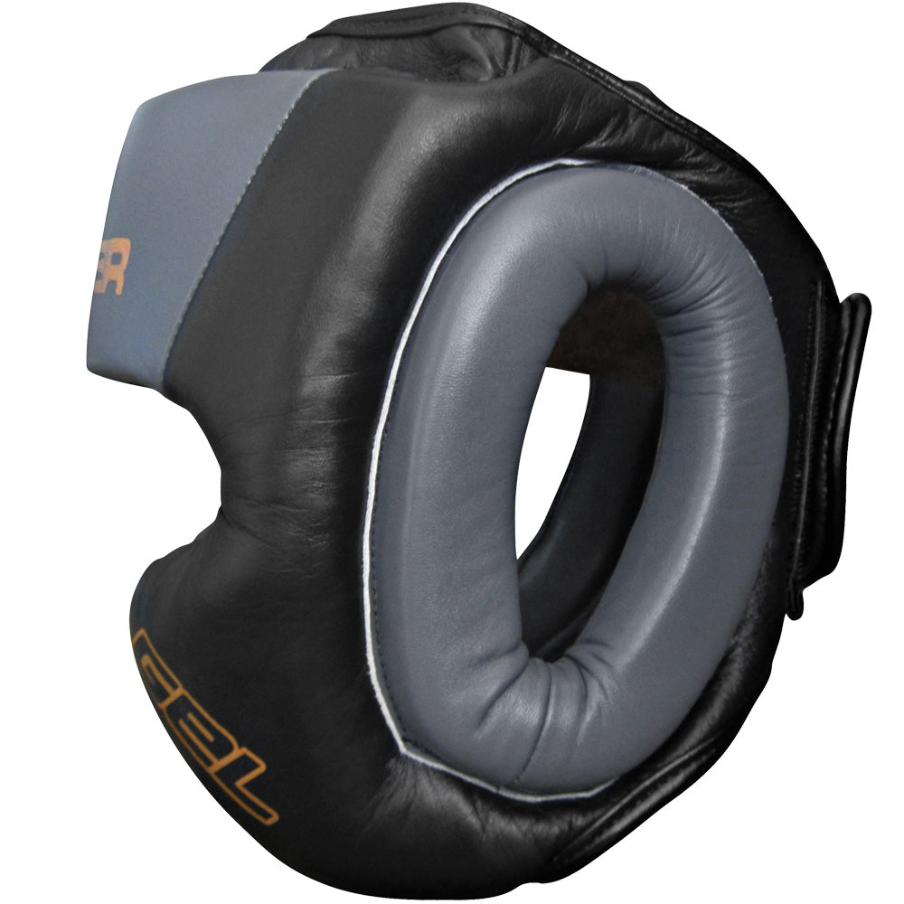 Meister Gel Full-Face Training Head Guard - Black/Charcoal/Gold