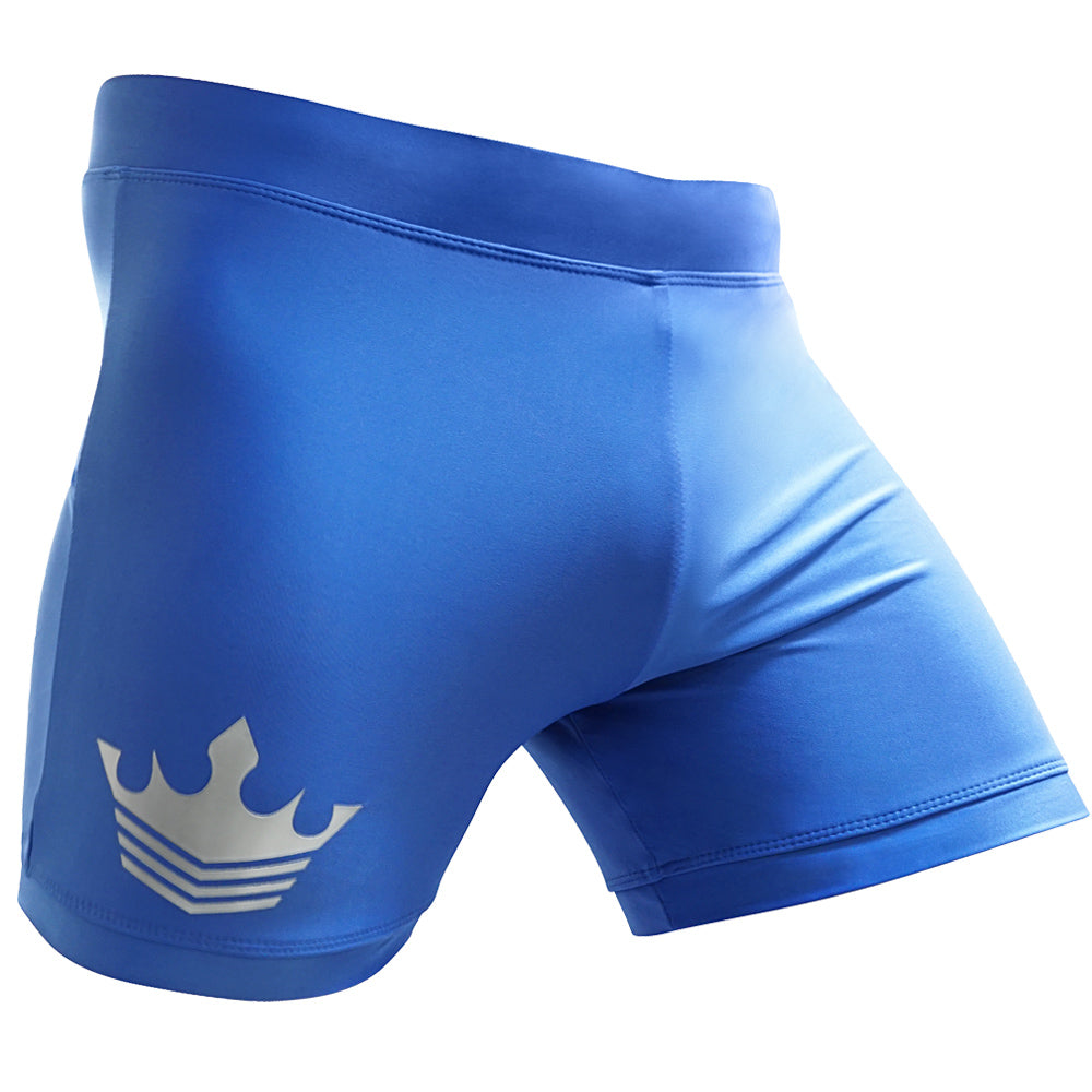 thumbnail image 2 of Meister Vale Tudo Crown Fight Shorts - Blue Compression MMA BJJ Muay Thai Boxing 2 of 6