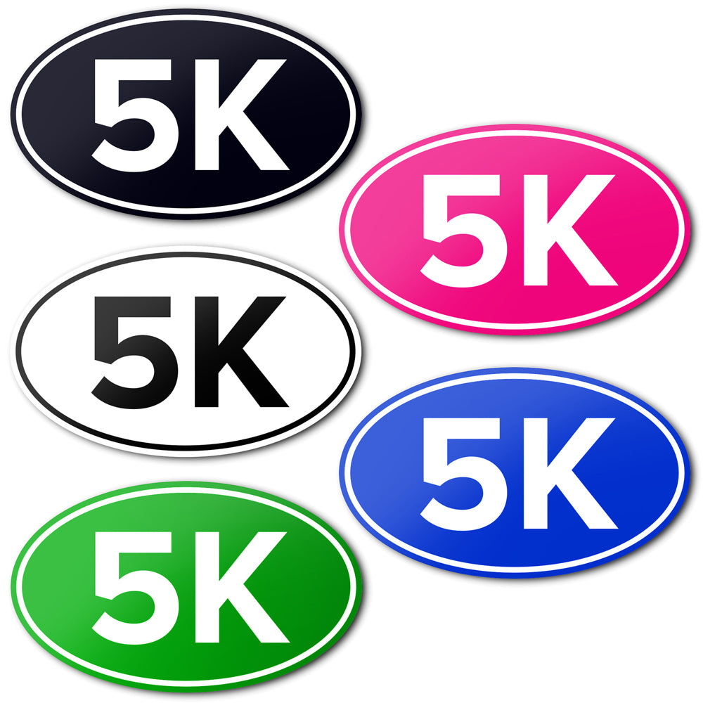 Anti-UV Vinyl Runner Distance Bumper Stickers