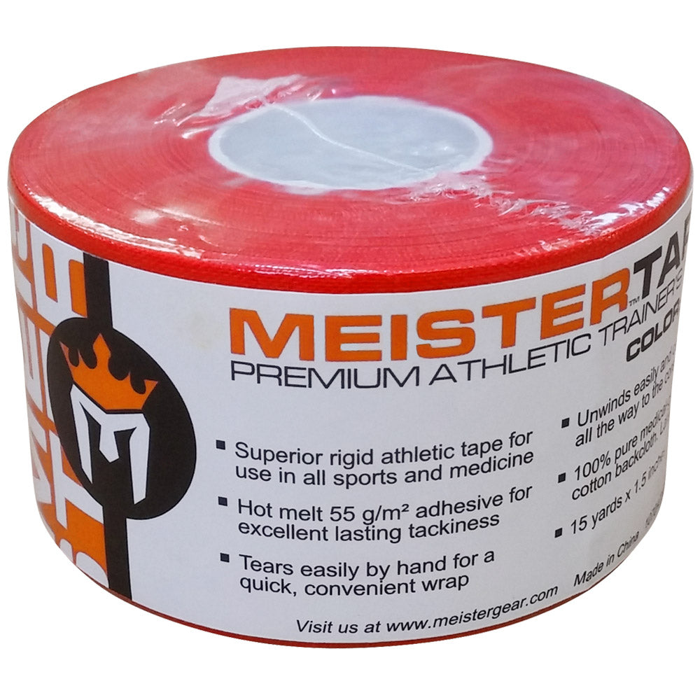 MeisterTape Premium Athletic Trainer's Tape - 15Yd - Red