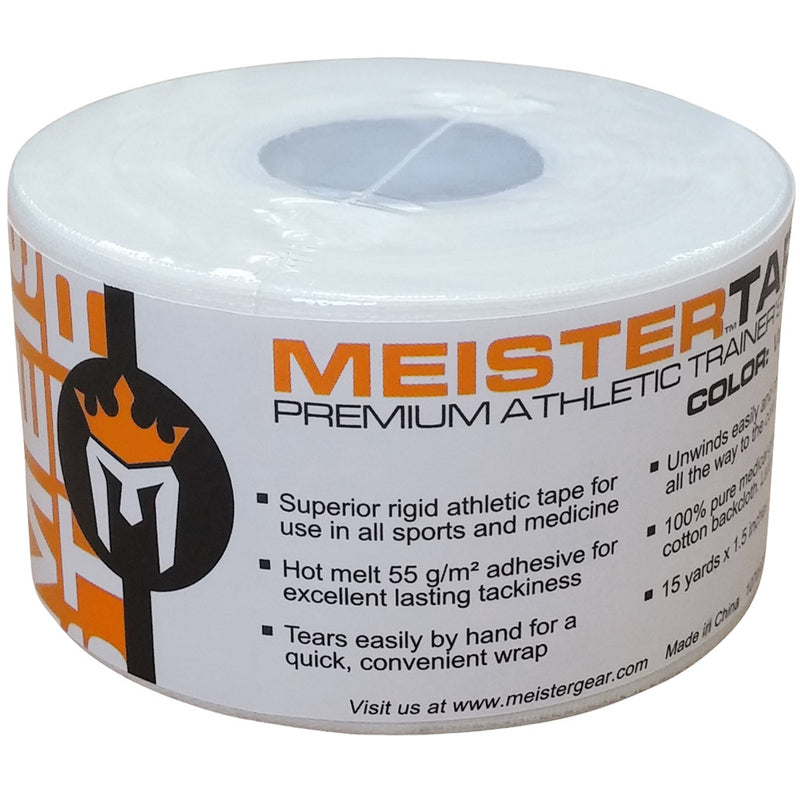 MeisterTape Premium Athletic Trainer's Tape - 15Yd - White