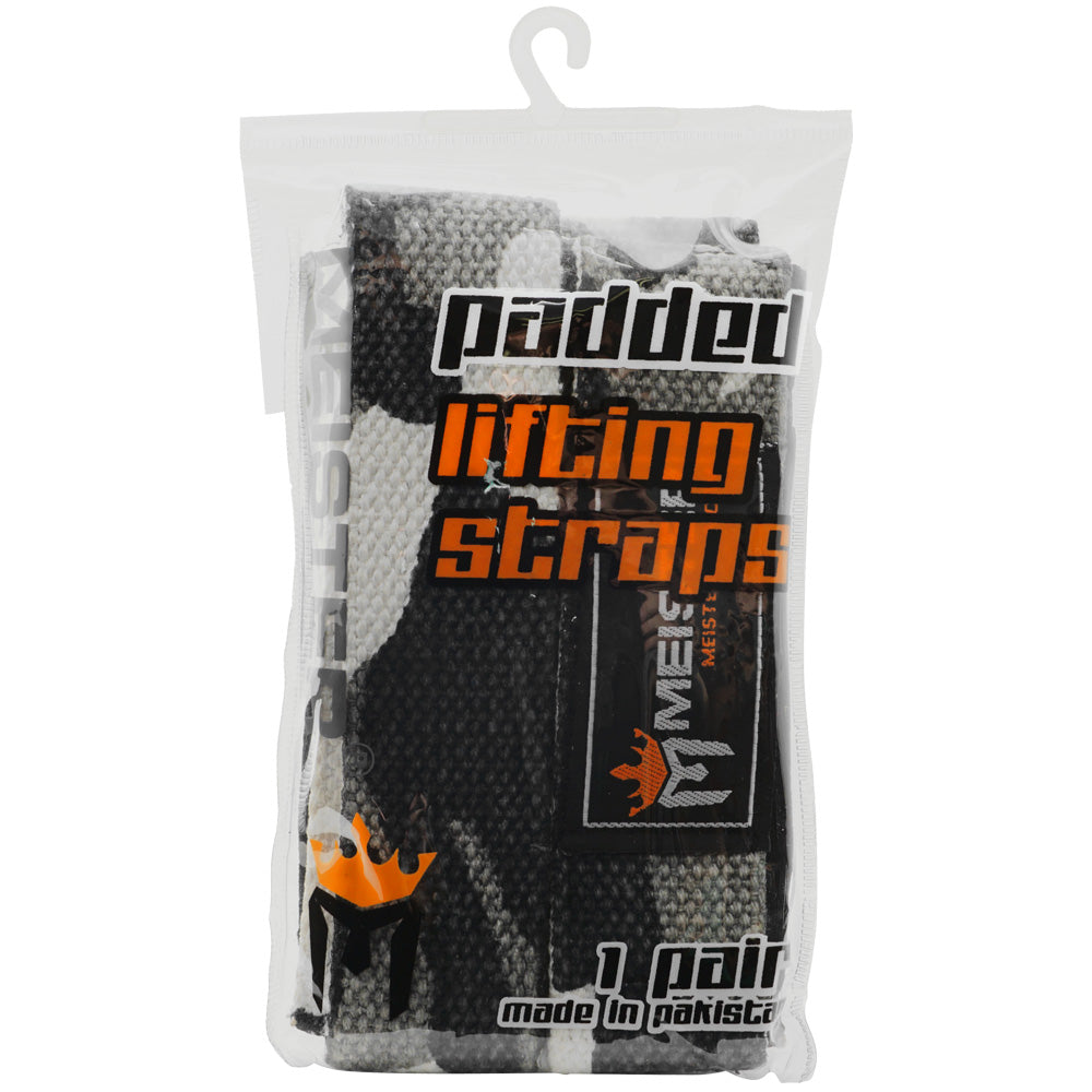 Neoprene-Padded Lifting Straps (Pair) - Urban Camo