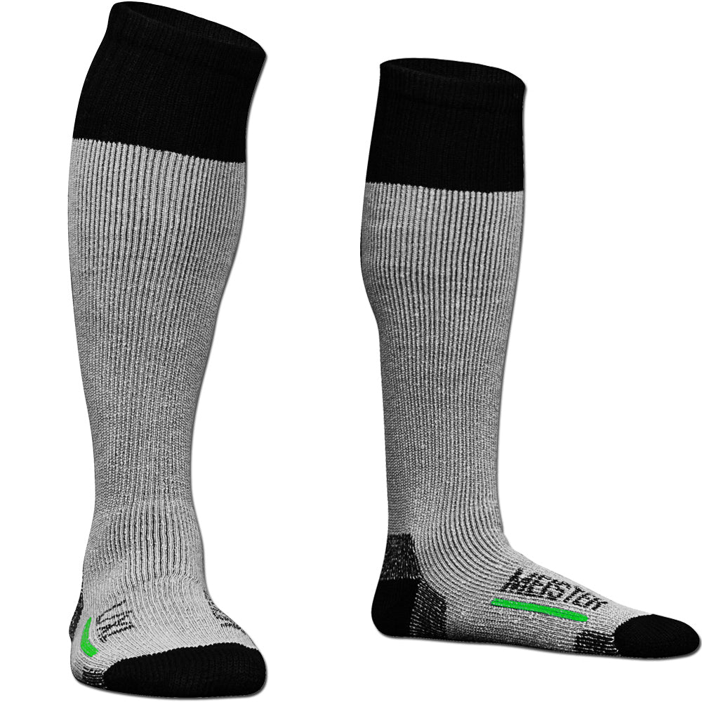 Meister Performance Wool Blend Over-The-Calf Socks - Gray