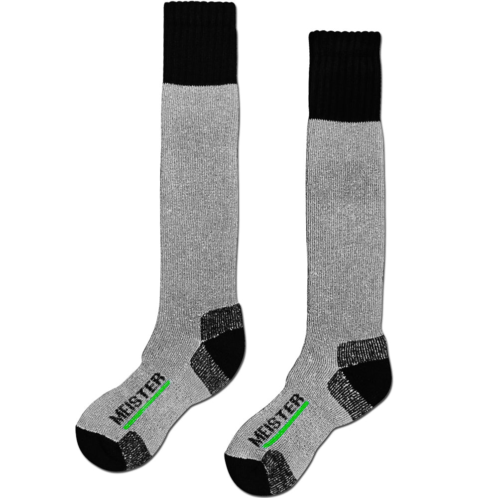 Meister Performance Wool Blend Over-The-Calf Socks - Gray