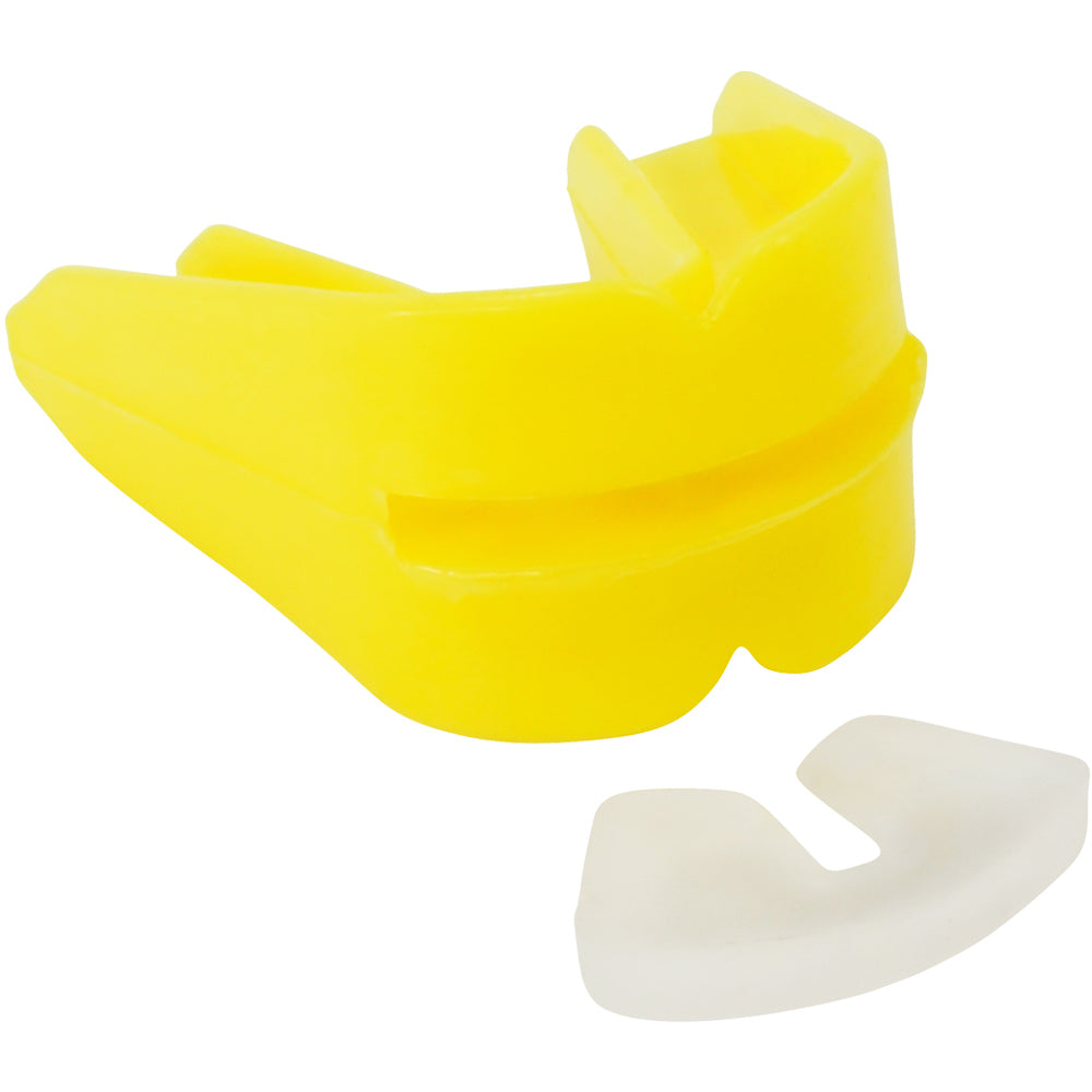 Yellow Moldable DOUBLE Mouth Guard w/ Case