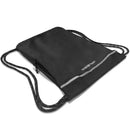 Meister XL Drawstring Backpack String Bag - Black/Reflective