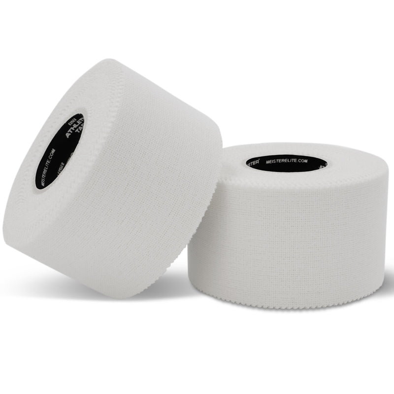 Meister Elite Porous Athletic Tape - 2 Roll Pack - White