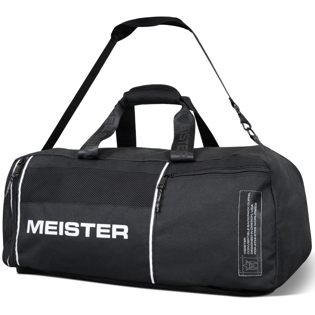 Meister Vented Convertible Backpack Duffel Bag - V2.0 Black | Meister