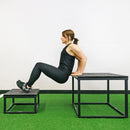 Meister Elite Steel Plyo Jump Boxes - Deluxe Set 12" 18" 24" 30"