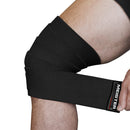 Meister 72" Elastic Weightlifting Knee Wraps - Black
