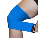 Meister 72" Elastic Weightlifting Knee Wraps - Blue