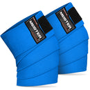 Meister 72" Elastic Weightlifting Knee Wraps - Blue