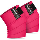 Meister 72" Elastic Weightlifting Knee Wraps - Pink