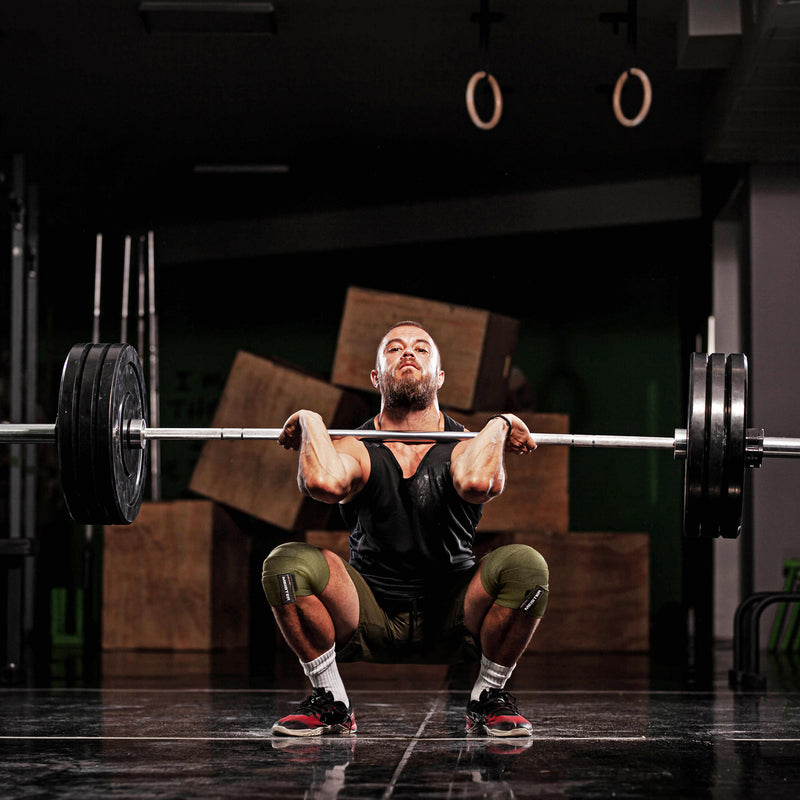 Meister 72" Elastic Weightlifting Knee Wraps - Ranger Green