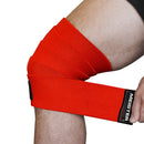 Meister 72" Elastic Weightlifting Knee Wraps - Red