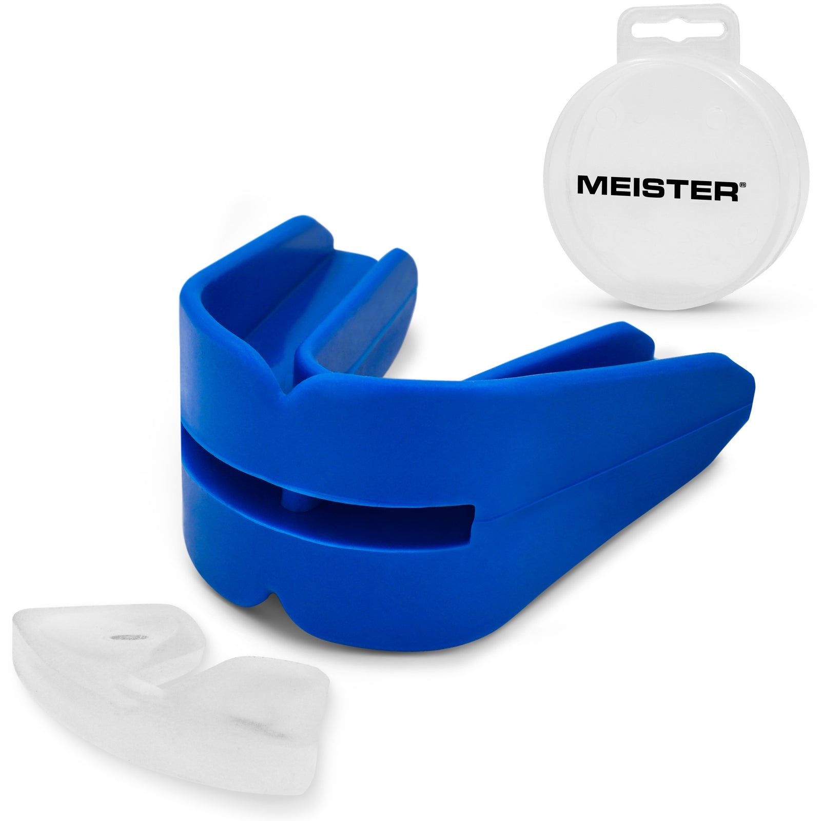 Blue Moldable DOUBLE Mouth Guard w/ Case