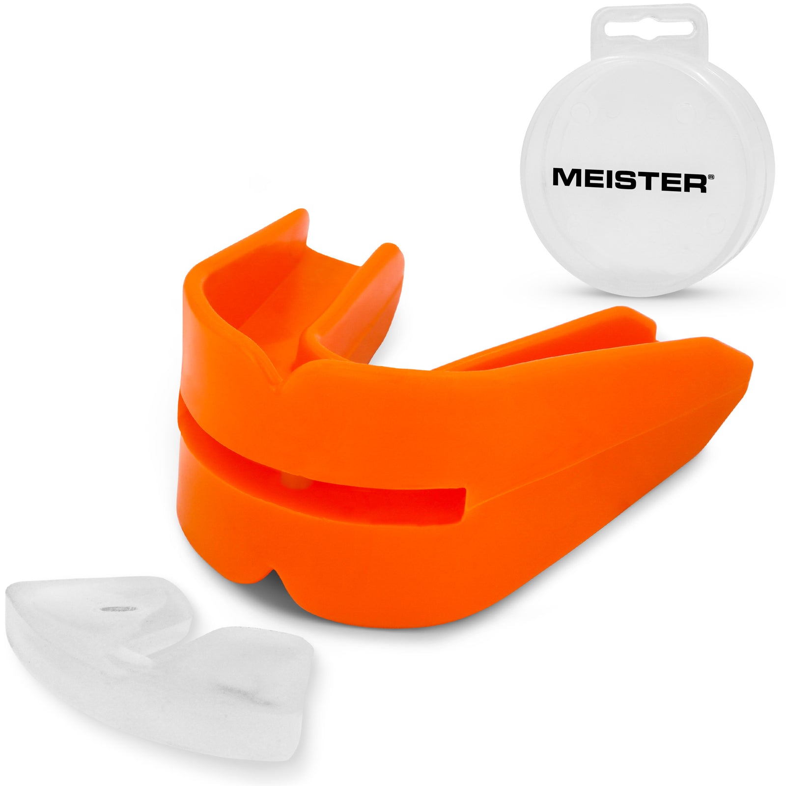Orange Moldable DOUBLE Mouth Guard w/ Case