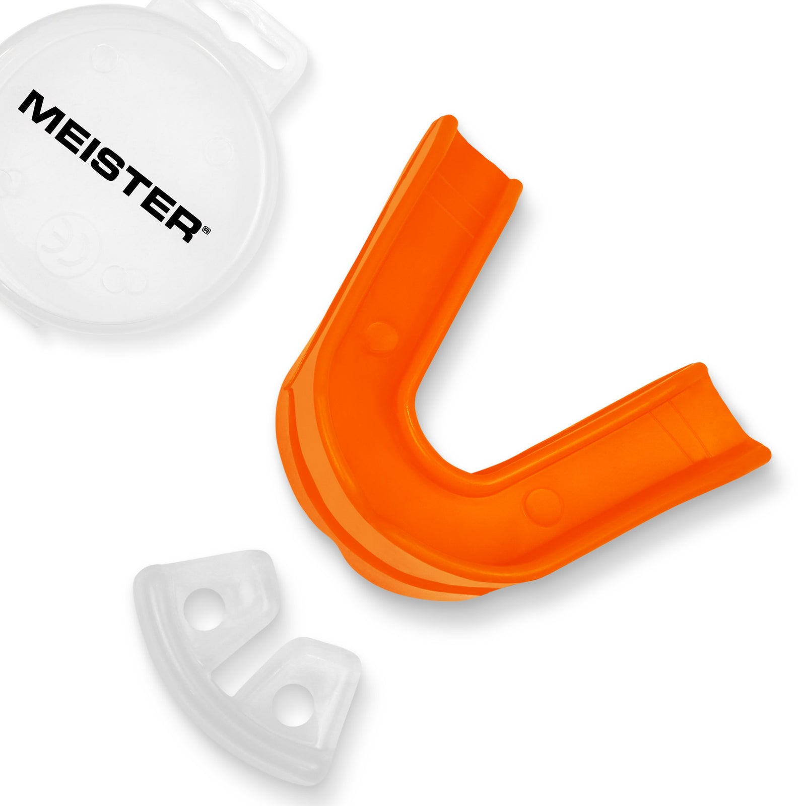 Orange Moldable DOUBLE Mouth Guard w/ Case