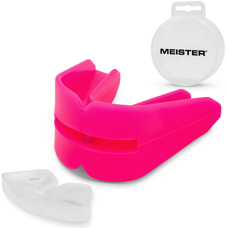 Pink Moldable DOUBLE Mouth Guard w/ Case