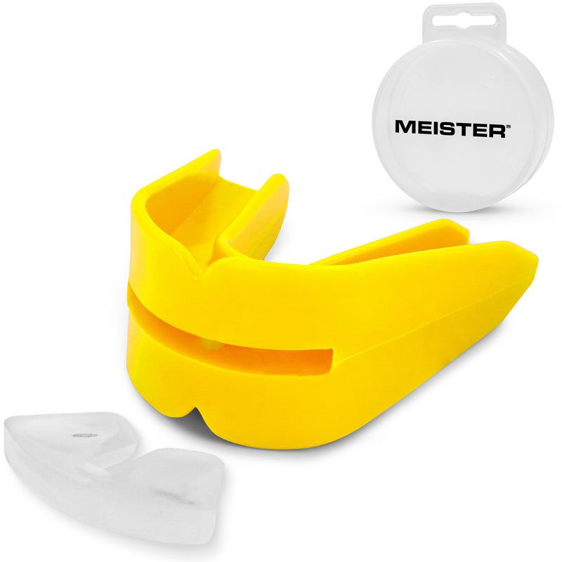 Yellow Moldable DOUBLE Mouth Guard w/ Case