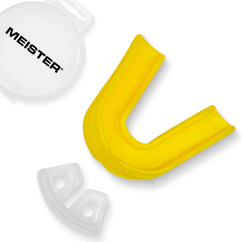 Yellow Moldable DOUBLE Mouth Guard w/ Case