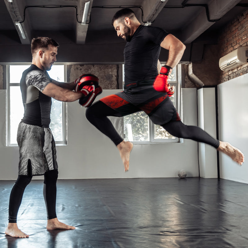 RDX Pair Thai Kick Boxing Strike Shield Muay Pads Arm Punch MMA Focus Bag CA