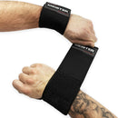 Meister 18" Elastic Weightlifting Wrist Wraps w/ Thumb Loops - Black