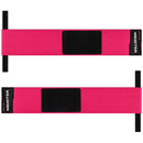 Meister 18" Elastic Weightlifting Wrist Wraps w/ Thumb Loops - Pink