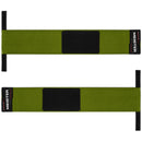 Meister 18" Elastic Weightlifting Wrist Wraps w/ Thumb Loops - Ranger Green