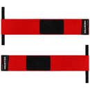 Meister 18" Elastic Weightlifting Wrist Wraps w/ Thumb Loops - Red