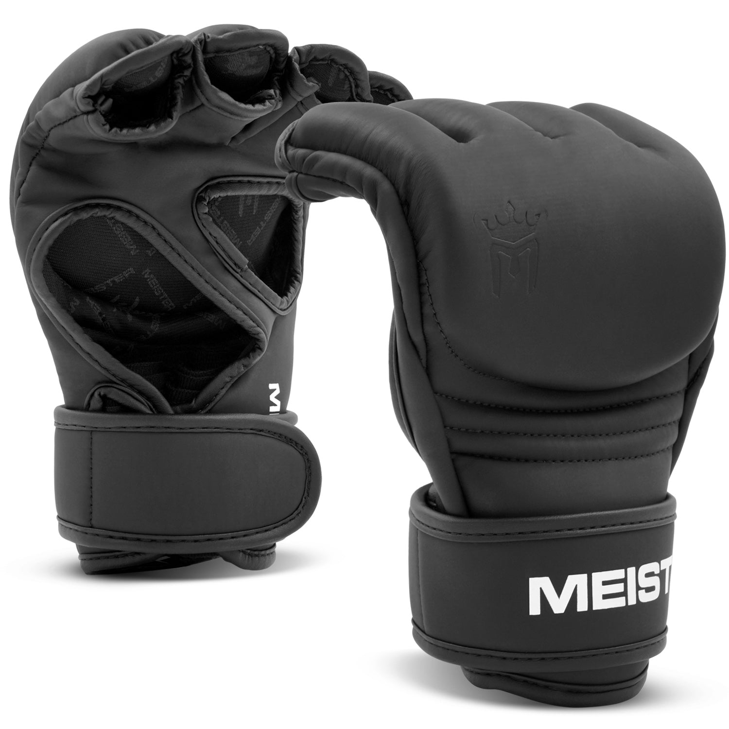 Meister 4oz [CRITICAL] MMA Gloves - Matte Black