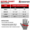 Meister 4oz [CRITICAL] MMA Gloves - Matte Black